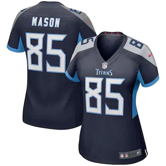 womens nike derrick mason navy tennessee titans game retire